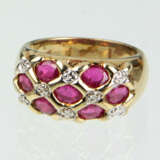 Rubin Ring vergoldet - Foto 1