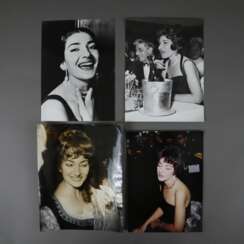 Konvolut: Vier Fotografien von Maria Callas