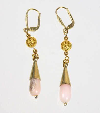 Ohrringe mit rosa Opalen - Foto 1