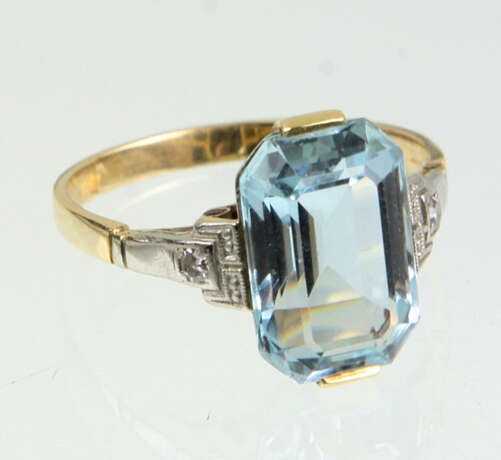Art Deco Ring - Gelbgold 558 - Foto 1