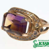 “Set the Ring and earrings with ametrine and brown diamonds” - photo 3
