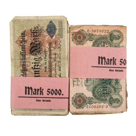 Hist. Banknoten in Geldkassette - - фото 2