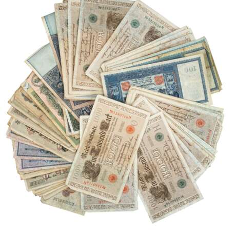 Hist. Banknoten in Geldkassette - - photo 3