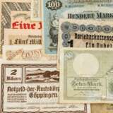Konvolut hist. Banknoten, vorwiegend Deutschland 1. H. 20. Jahrhundert.- - фото 4