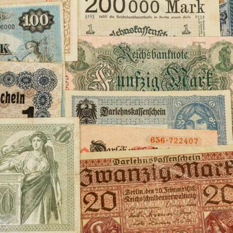 Konvolut hist. Banknoten, vorwiegend Deutschland 1. H. 20. Jahrhundert.- - photo 5