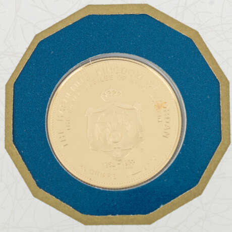 Jordanien - 25 Dinars 1977, GOLD, - фото 3