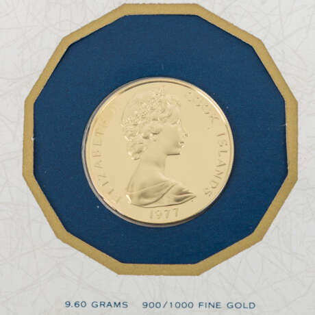 Cook Inseln - 100 Dollars 1977, GOLD, - Foto 2