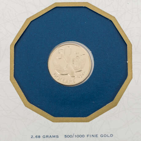 Britische Jungferninseln - 50 Dollars 1980, GOLD, - фото 2
