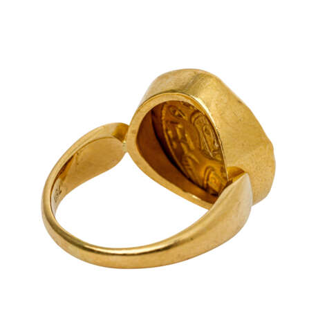 Goldring mit byzantischem Gold-Solidus - - photo 2