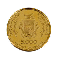 Guinea - 5000 Francs Guineens, 1969, auf die