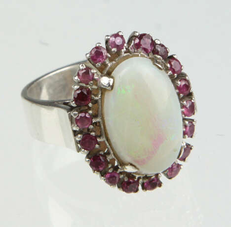 Opal Rubin Ring - фото 1