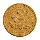 USA - 5 Dollar 1893 ohne Münzzeichen, GOLD, - photo 2