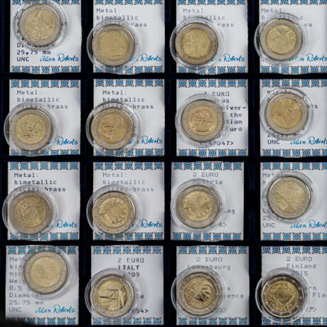 Ca. 50 x 2 Euro Münzen, verschiedene Ausgaben und Länder, - фото 5