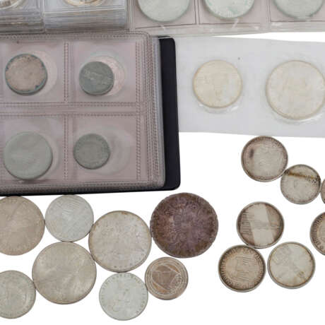 Europa Silbermünzen, einige Euros, ca. 50 Münzen, darunter auch - Foto 6