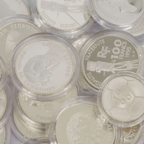 Frankreich - 100 Francs Silbermünzen 1995, - Foto 2
