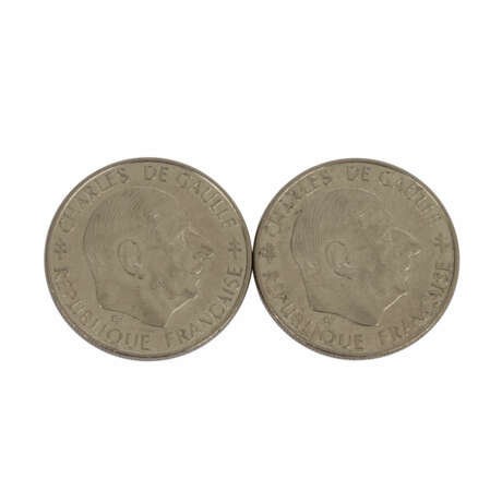 Frankreich - 100 Francs Silbermünzen 1995, - фото 4