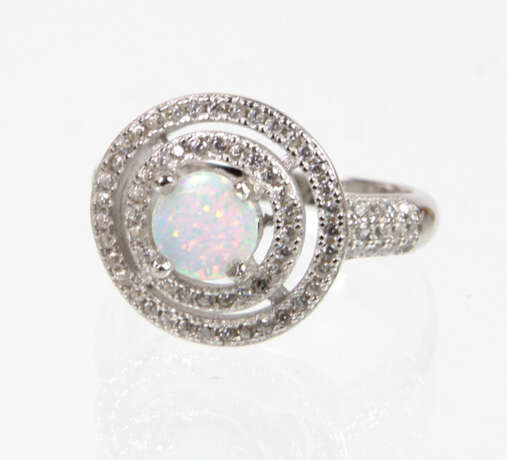 Opal Ring mit Zirkonia - Foto 1