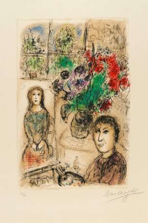 Marc Chagall. Le chevalet aux fleurs - photo 1