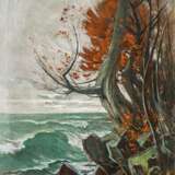 Karl Hagemeister. Strandbild mit Buche und rotem Laub im Herbst - photo 1