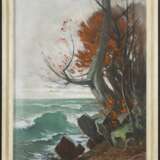 Karl Hagemeister. Strandbild mit Buche und rotem Laub im Herbst - photo 2