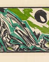 Badende an der Steilküste