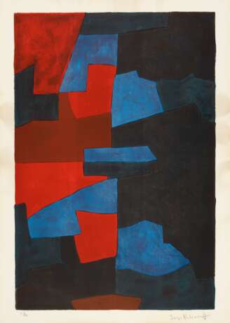 Serge Poliakoff. Composition rouge, bleu et noire - photo 1