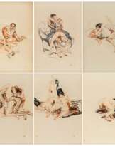 Untitled. Portfolio with 14 Erotic Drawings