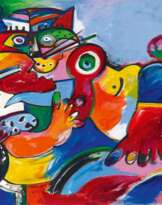 Katze vor Landschaft