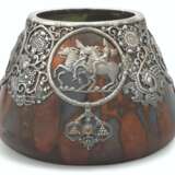 A RARE AND IMPORTANT GEM-SET SILVER-MOUNTED CERAMIC VASE - фото 1