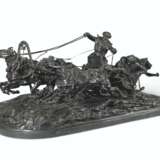 Lanceray, Evgeny Alexandrovich. A VERY LARGE BRONZE GROUP `A PLEASURE RIDE IN A WINTER TROIKA` - фото 1
