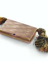 AN IMPORTANT GEM-SET TWO-COLOUR GOLD CIGARETTE CASE