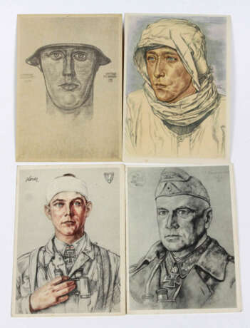4 Künstlerkarten III. Reich - Foto 1