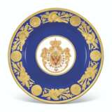 Imperial Porcelain Factory. A PORCELAIN PLATE FROM THE CORONATION SERVICE OF EMPEROR NICHOLAS I - фото 1
