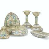 Ovchinnikov, Pavel. A CLOISONN&#201; ENAMEL SILVER-GILT DESK SET - photo 2