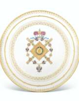 A PORCELAIN PLATE FROM THE SERVICE OF FIELD MARSHAL PRINCE BARYATINSKY