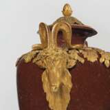A PAIR OF RUSSIAN ORMOLU-MOUNTED KORGON PORPHYRY COVERED VASES - photo 3