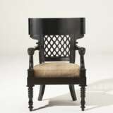 A PAIR OF FRENCH EBONIZED FAUTEUILS - фото 2