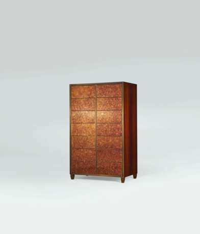 A MICA-VENEERED AND PATINATED BRONZE MEDIA CABINET - photo 2