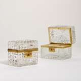 TWO FRENCH GILT-METAL MOUNTED CUT-GLASS CASKETS - фото 2