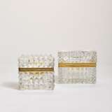 TWO FRENCH GILT-METAL MOUNTED CUT-GLASS CASKETS - photo 3