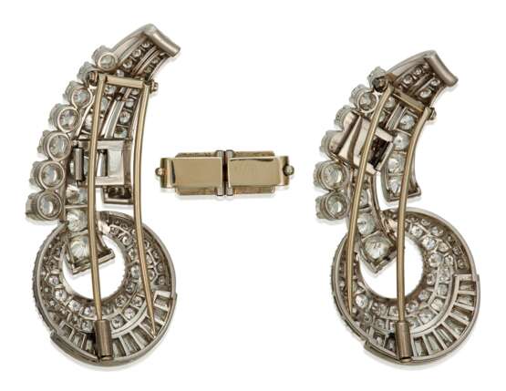 DIAMOND DOUBLE CLIP BROOCH - Foto 5