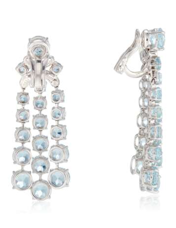 Della Valle, Michele. MICHELE DELLA VALLE BLUE TOPAZ AND DIAMOND EARRINGS - Foto 3