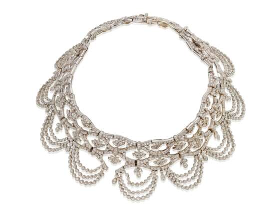 DIAMOND AND WHITE GOLD NECKLACE - Foto 1