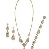 ANTIQUE SUITE OF ZIRCON AND PEARL JEWELRY - Foto 1