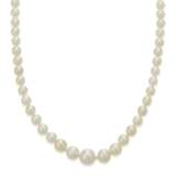 Marcus & Co.. MARCUS & CO. NATURAL PEARL, SAPPHIRE AND DIAMOND NECKLACE - photo 1