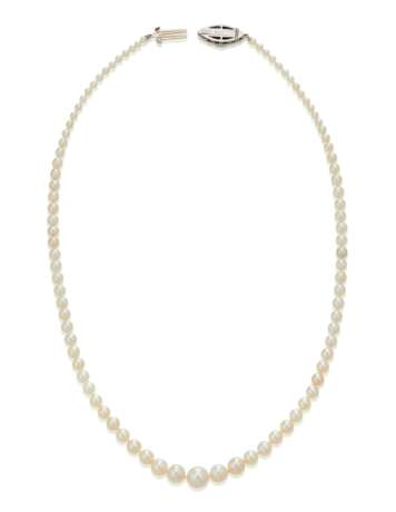 Marcus & Co.. MARCUS & CO. NATURAL PEARL, SAPPHIRE AND DIAMOND NECKLACE - photo 4