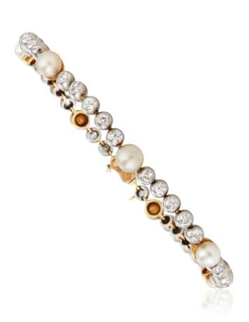 DIAMOND AND PEARL BRACELET - photo 1