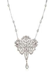 BELLE ÉPOQUE DIAMOND PENDANT NECKLACE