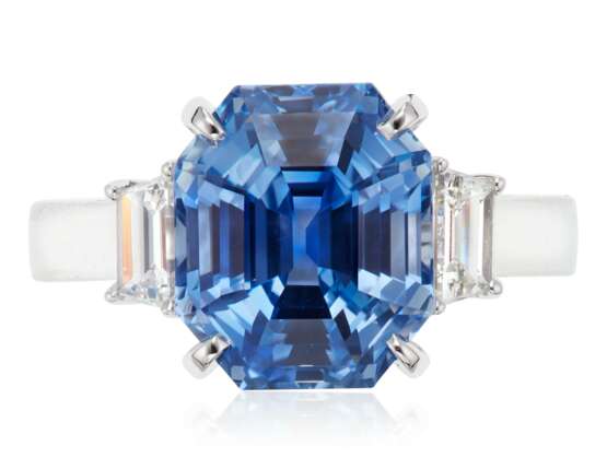 SAPPHIRE AND DIAMOND RING - Foto 1