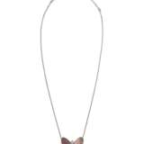VAN CLEEF & ARPELS MOTHER-OF-PEARL AND DIAMOND BUTTERFLY NECKLACE - фото 3